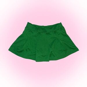 Green Women's Mini Skort- Classic Flared Style